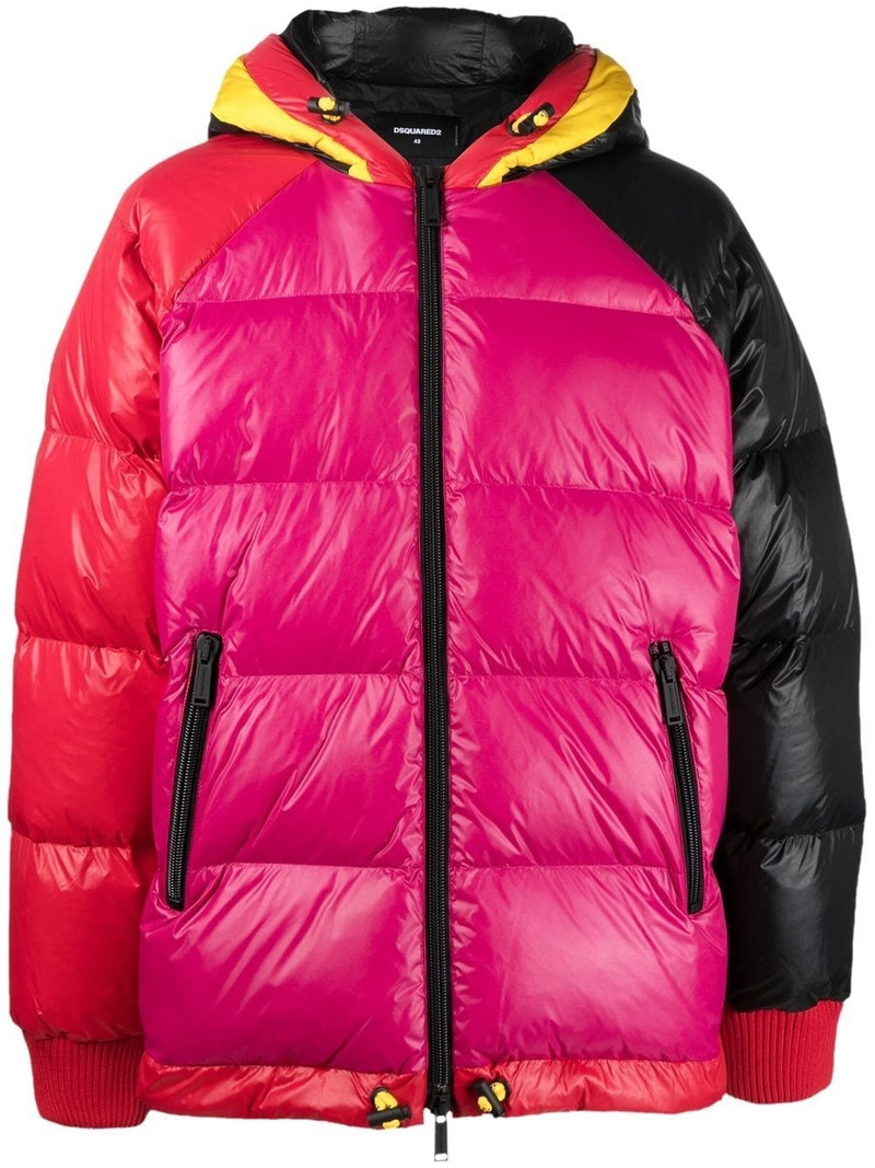 Kaban logo-print padded jacket 1