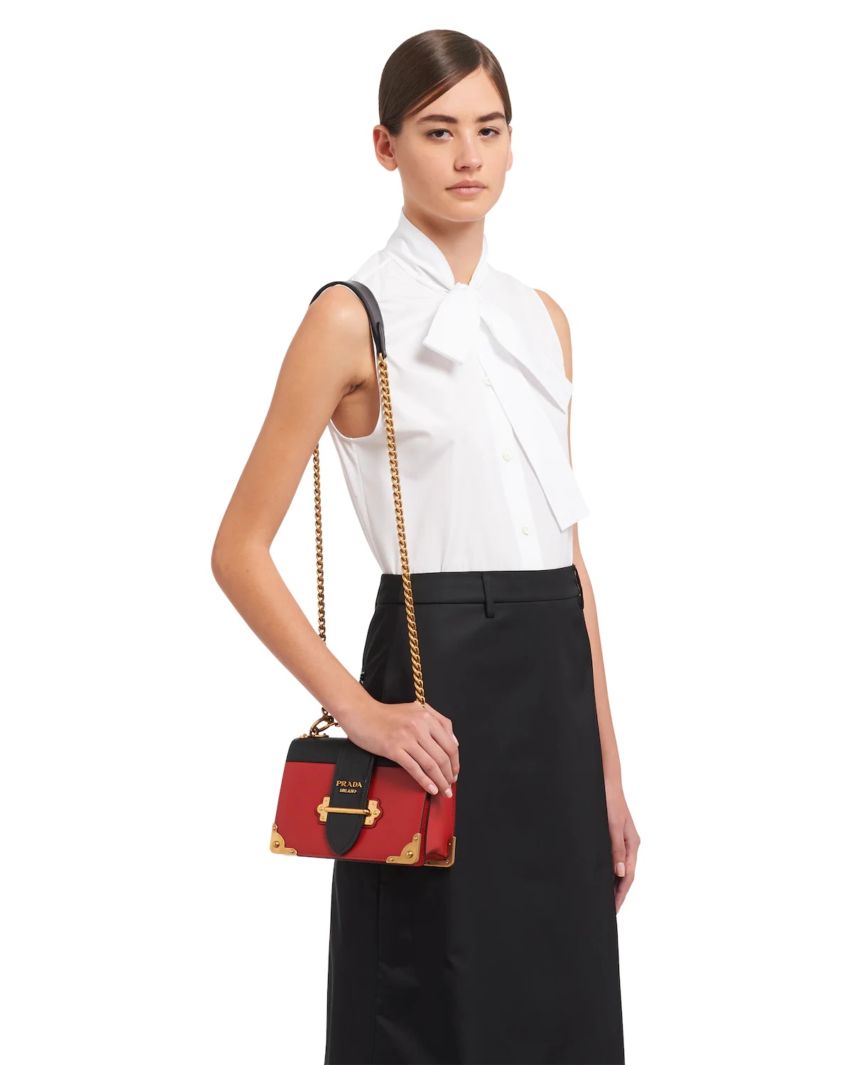 Leather Prada Cahier Shoulder Bag - 2