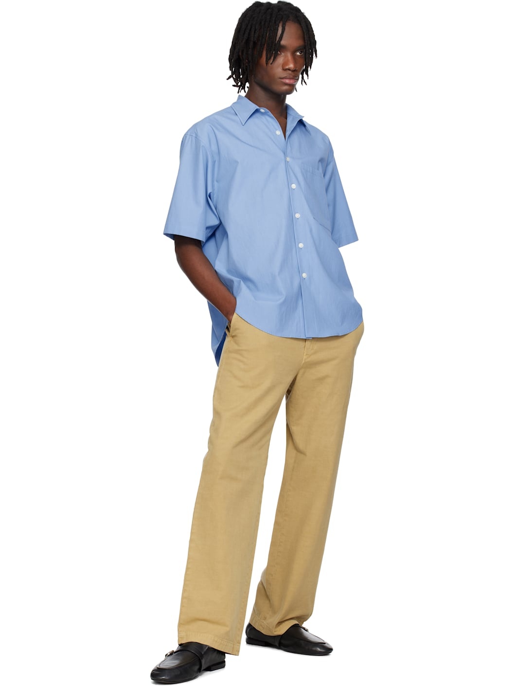 Blue Washed Finx Twill Shirt - 4