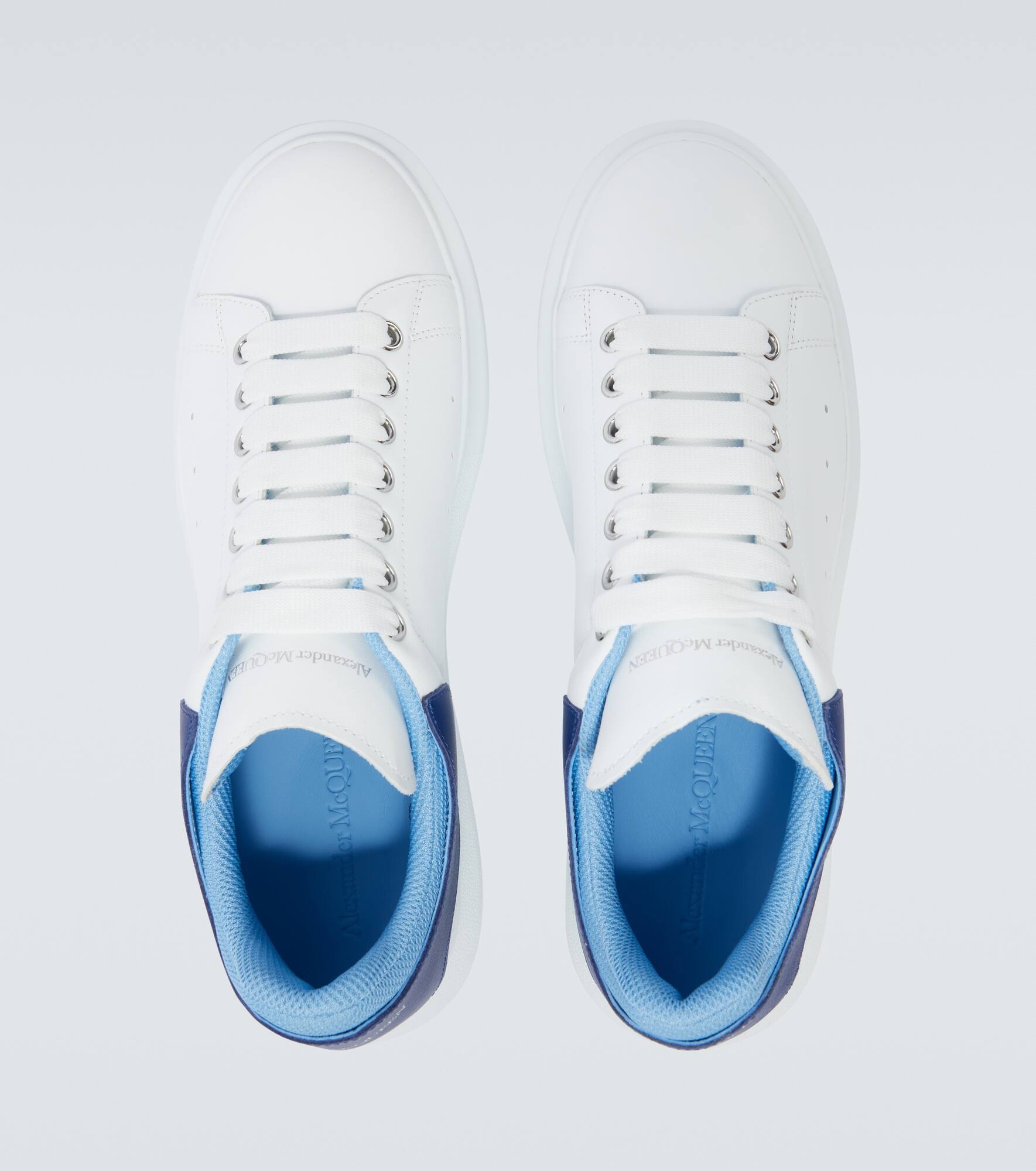 Oversized leather sneakers - 4
