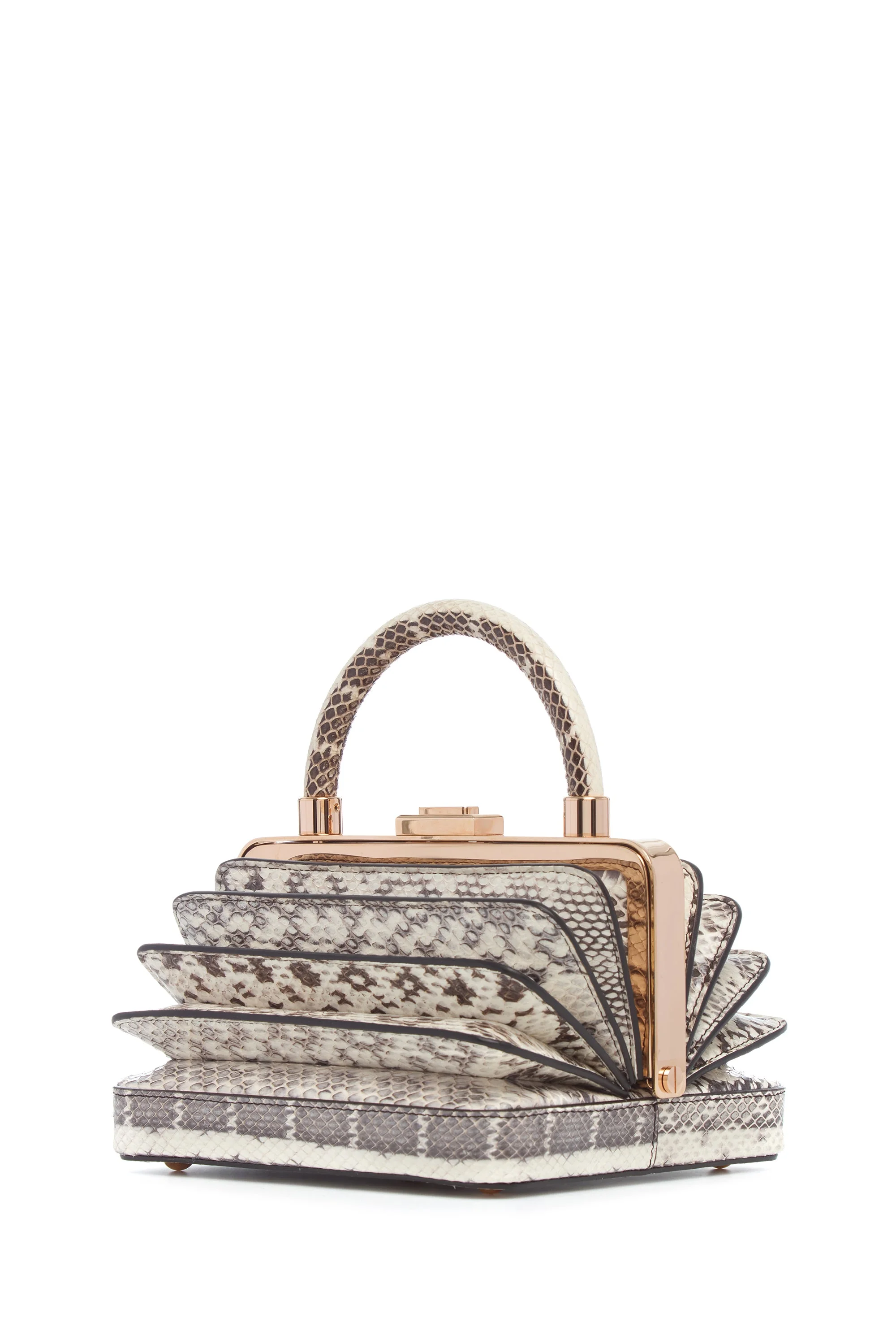 Diana Bag in Black & White Snakeskin - 1