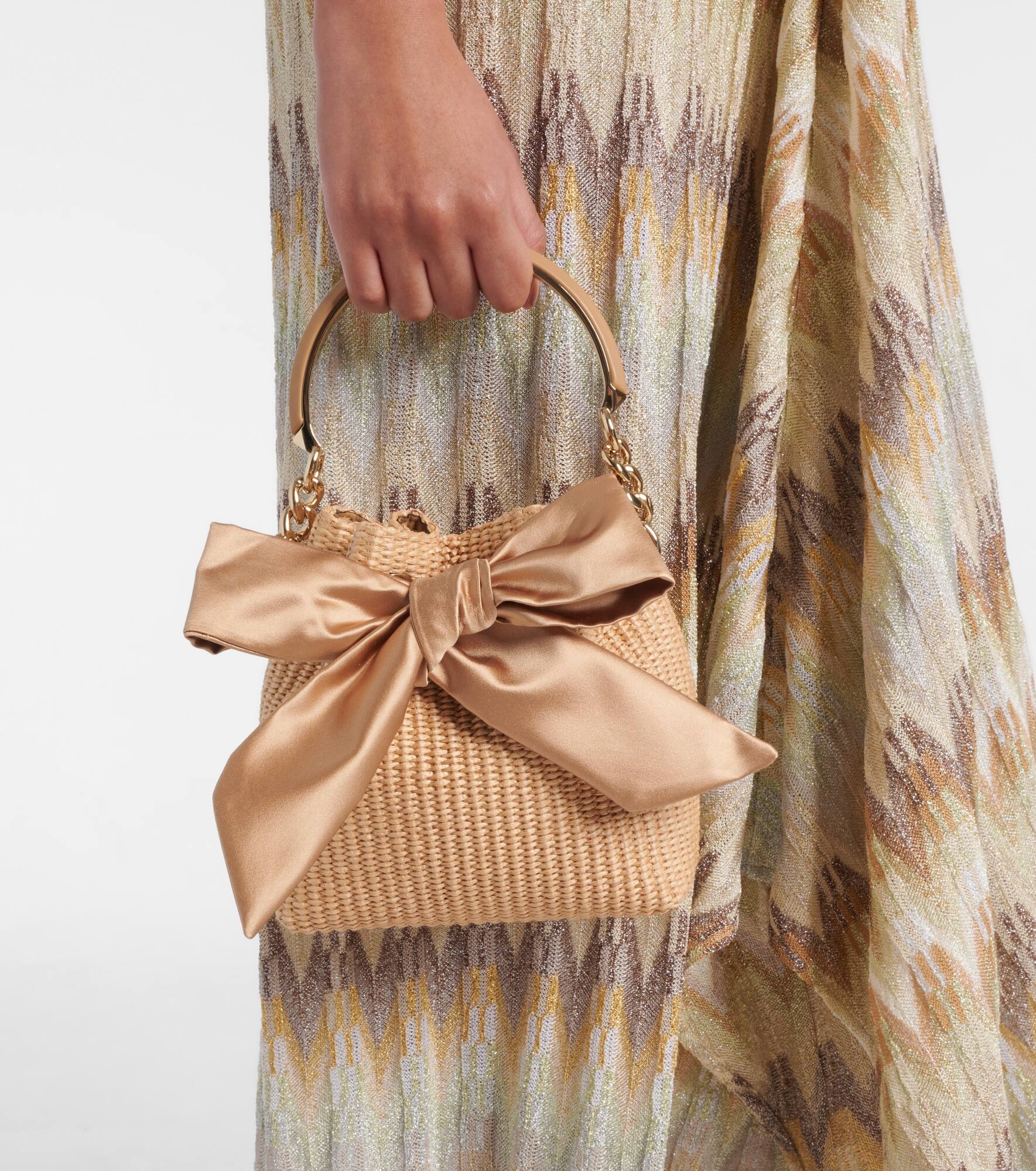 Bon Bon raffia bucket bag - 2
