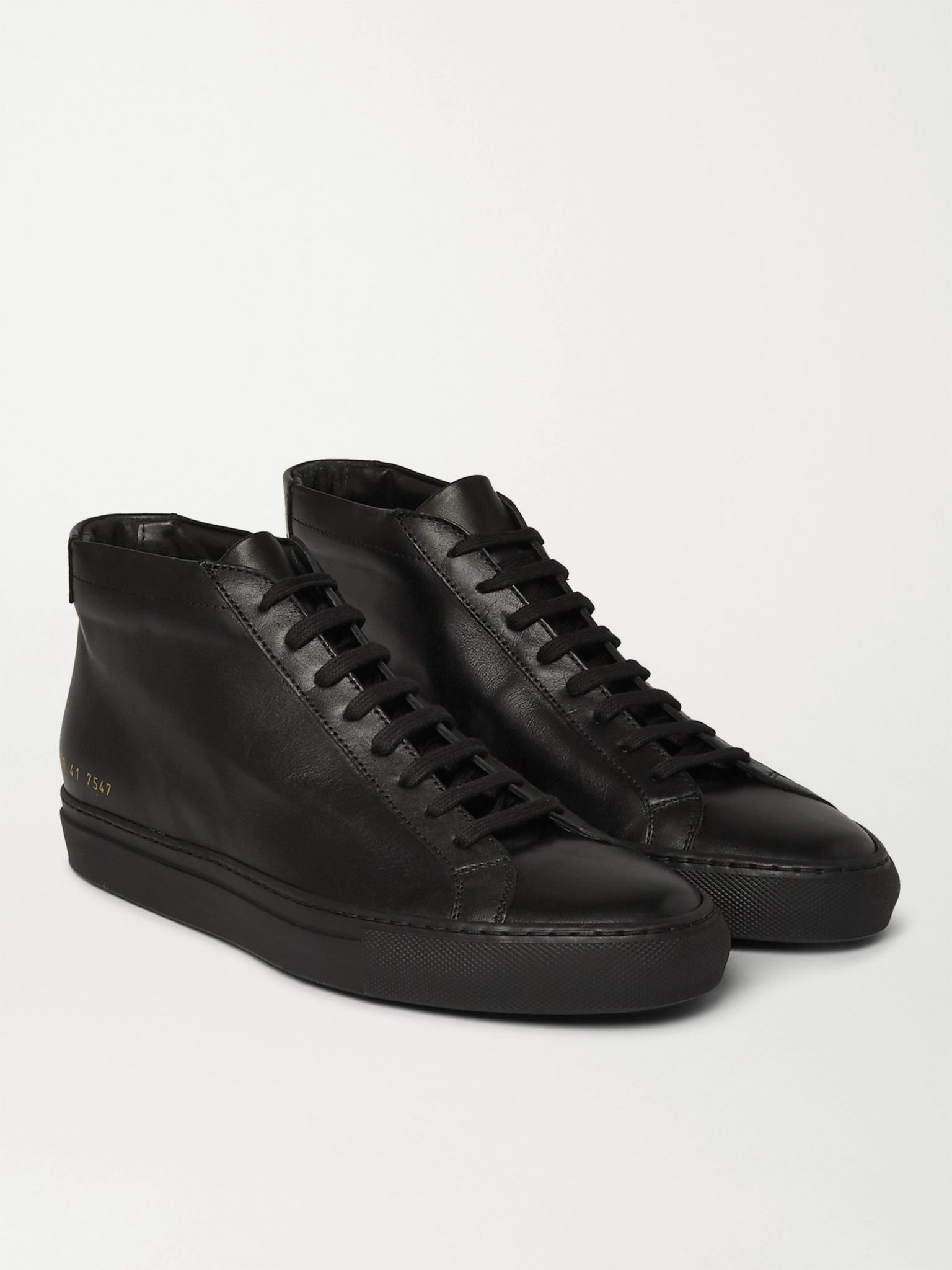 Original Achilles Leather High-Top Sneakers Black - 3