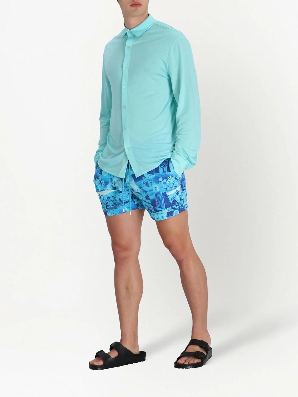 graphic-print swimming shorts - 2