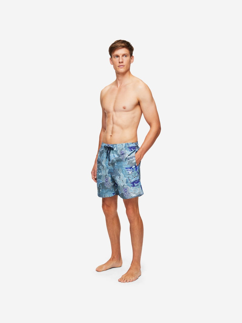Derek Rose Men's Swim Shorts Maui 51 Navy outlook