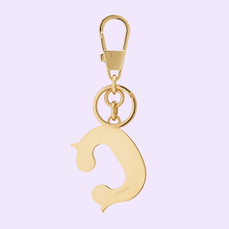 GUCCI Plexiglas letter keychain outlook