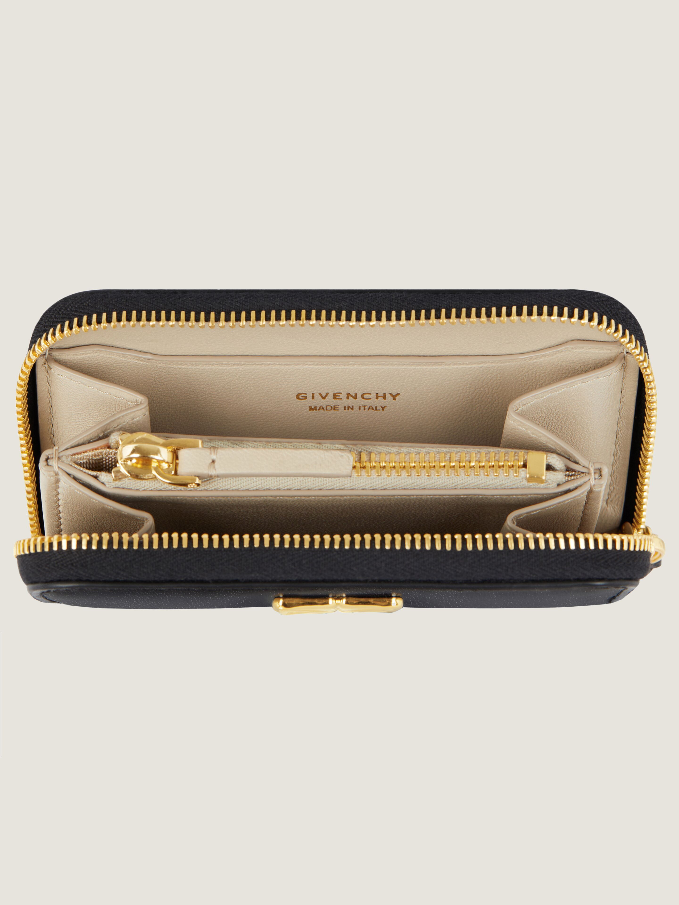 4G LIQUID ZIPPED WALLET IN BOX LEATHER - 3