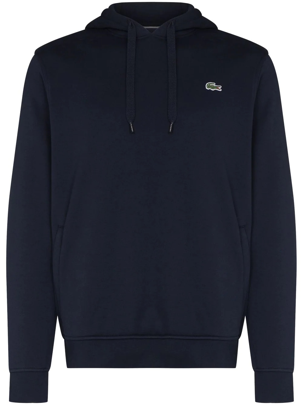 logo-patch drawstring hoodie - 1