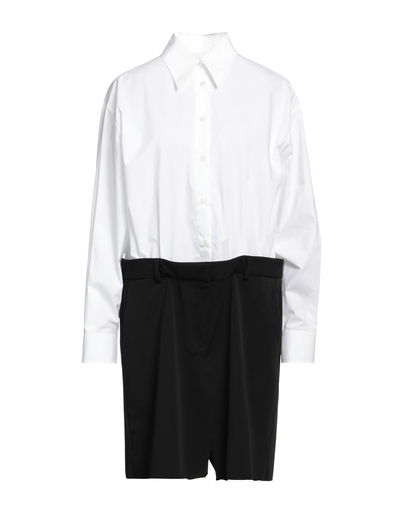 White Women's Shirt Dress - 1