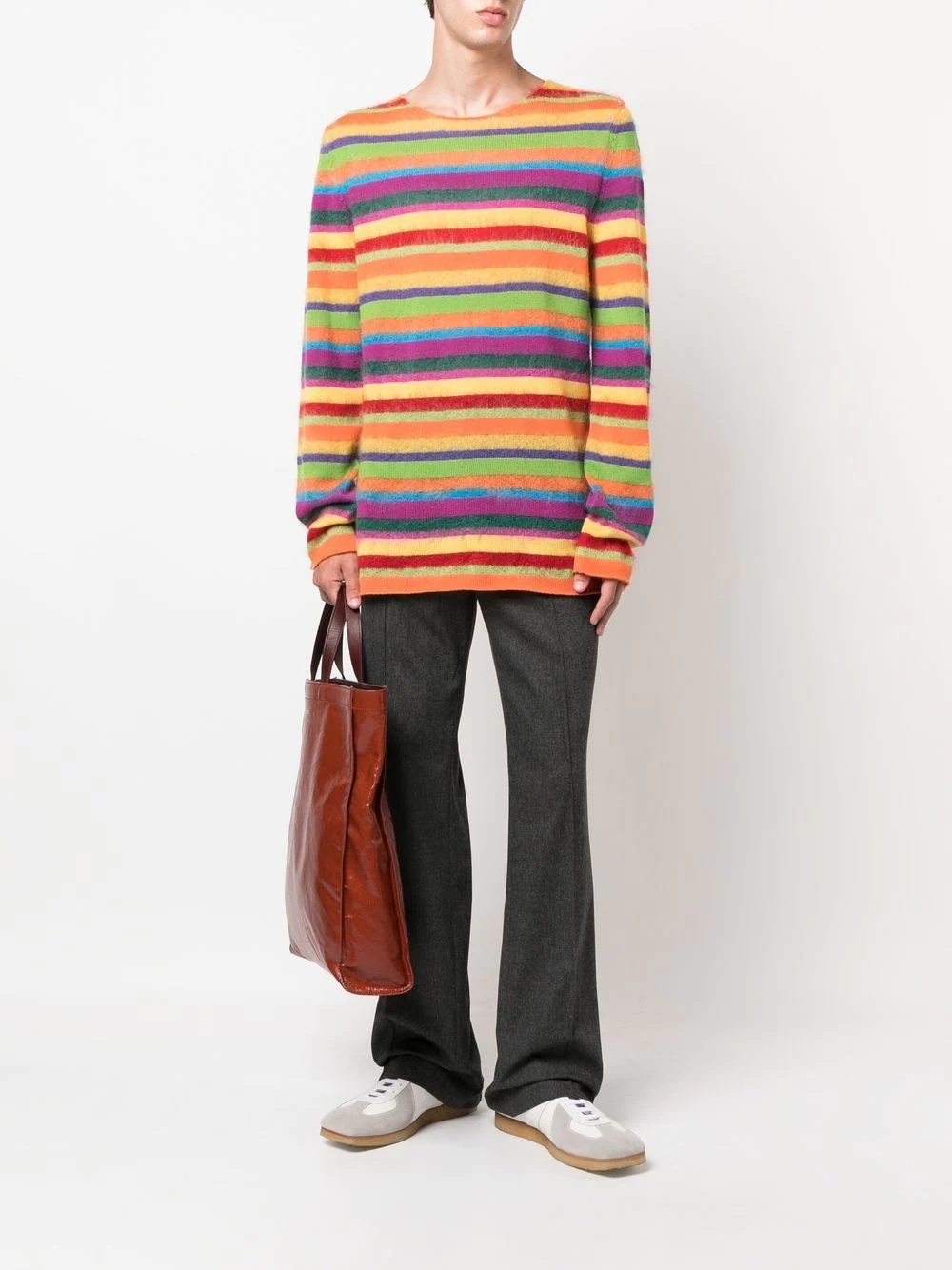 stripe-knit jumper - 2