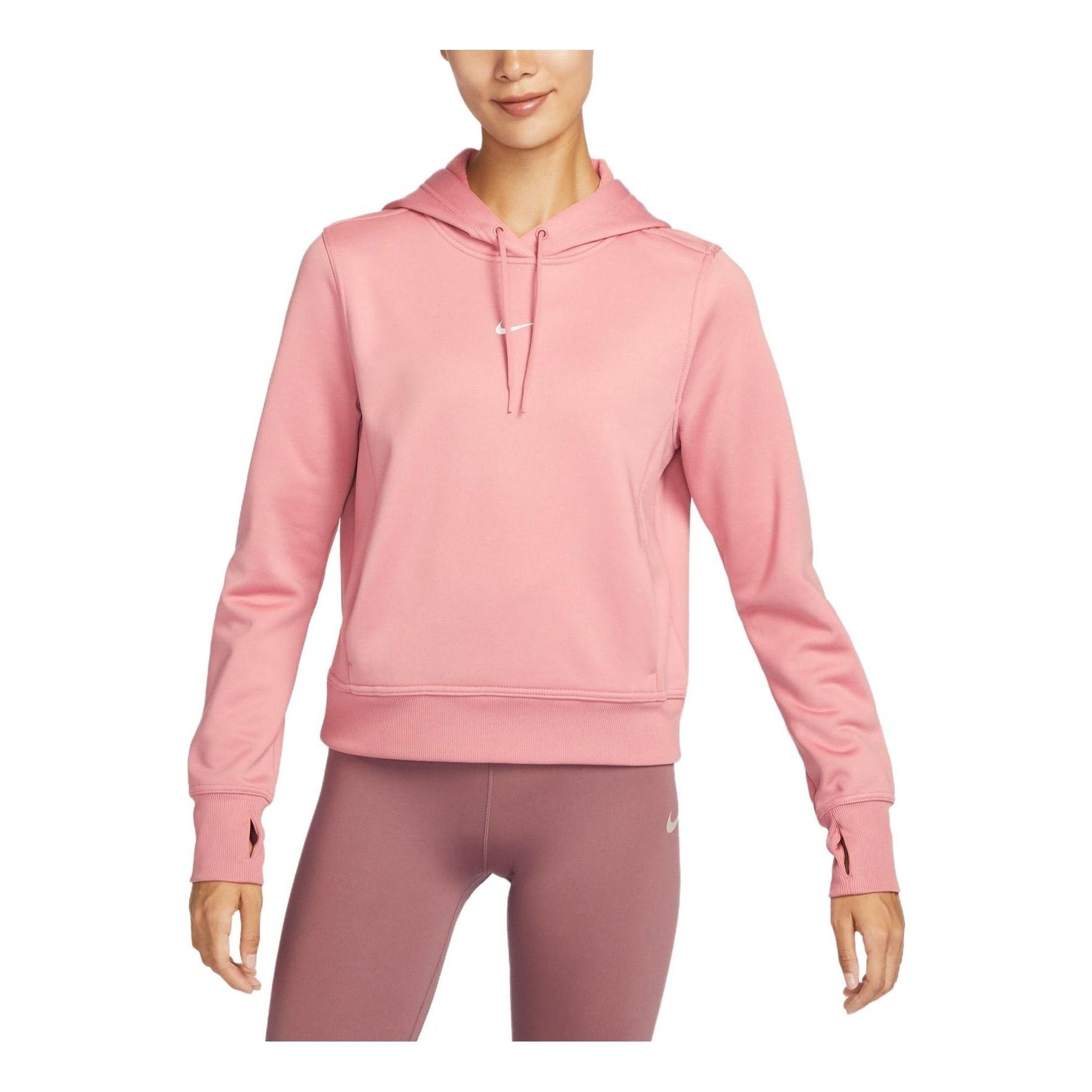 (WMNS) Nike Flight Fleece pullover hooded top 'Pink' FB5211-618 - 1