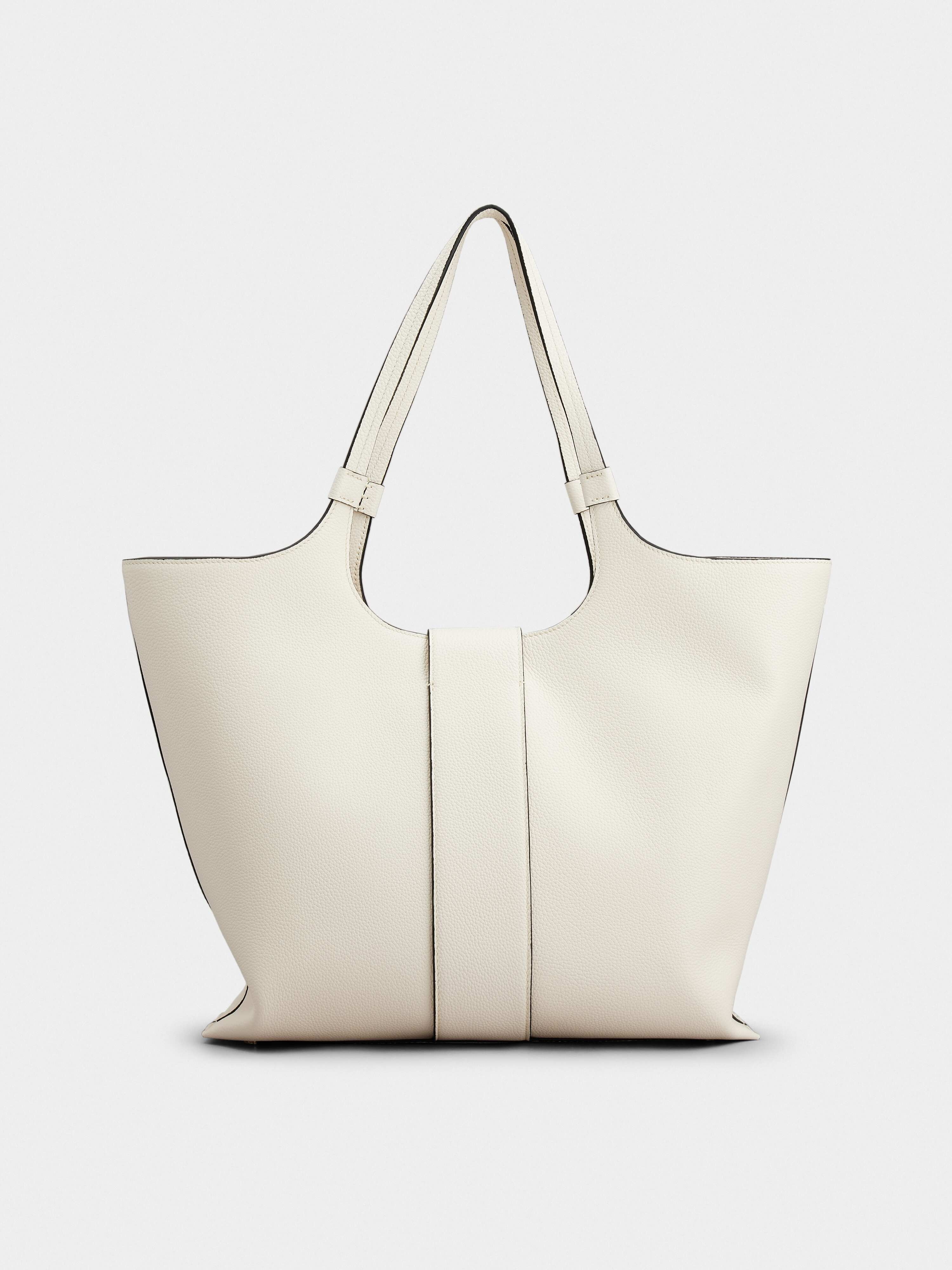 Viv' Choc Medium Shopping Bag in Leather - 4