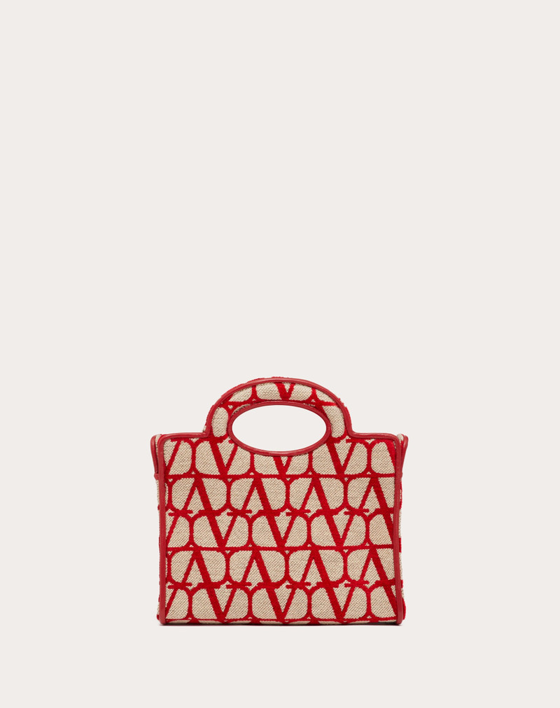 LE TROISIÈME MINI SHOPPING BAG IN TOILE ICONOGRAPHE 3