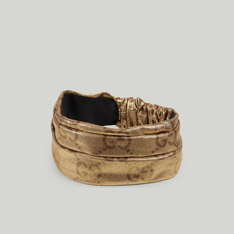 GUCCI GG lamé headband outlook