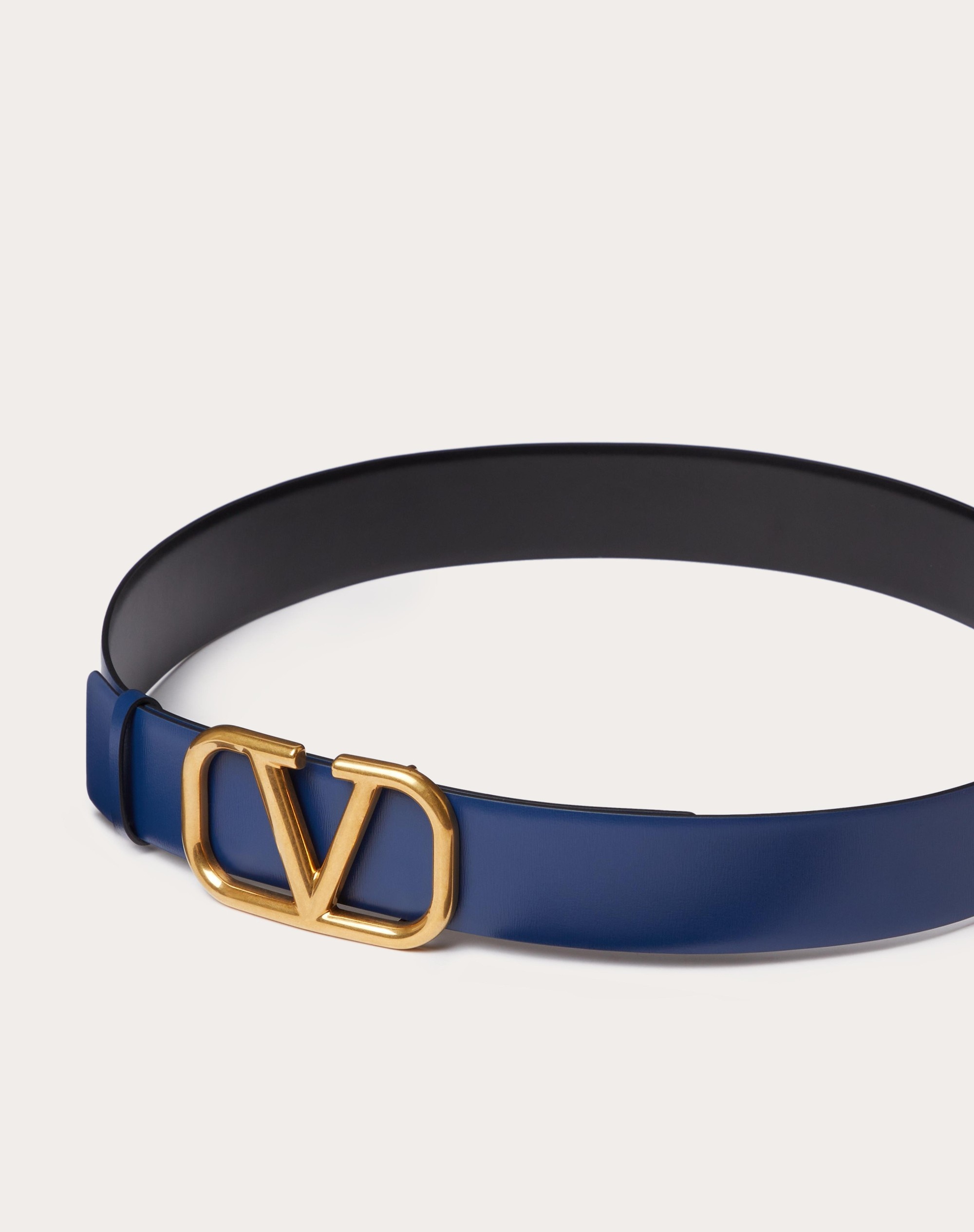 VLOGO SIGNATURE REVERSIBLE CALFSKIN BELT 40 MM - 4