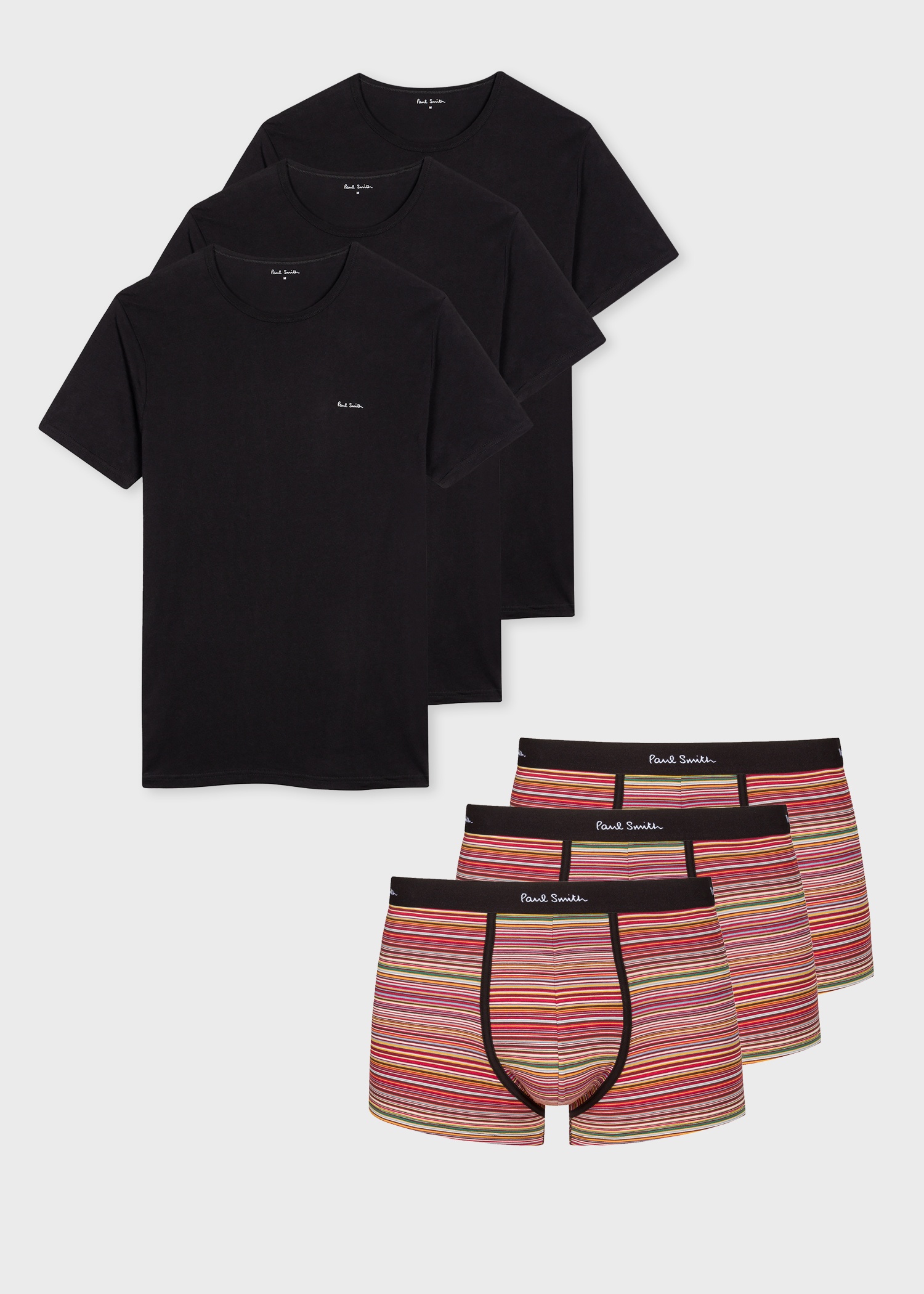 Three Pack 'Signature Stripe' Complete Underwear Gift Set - 3