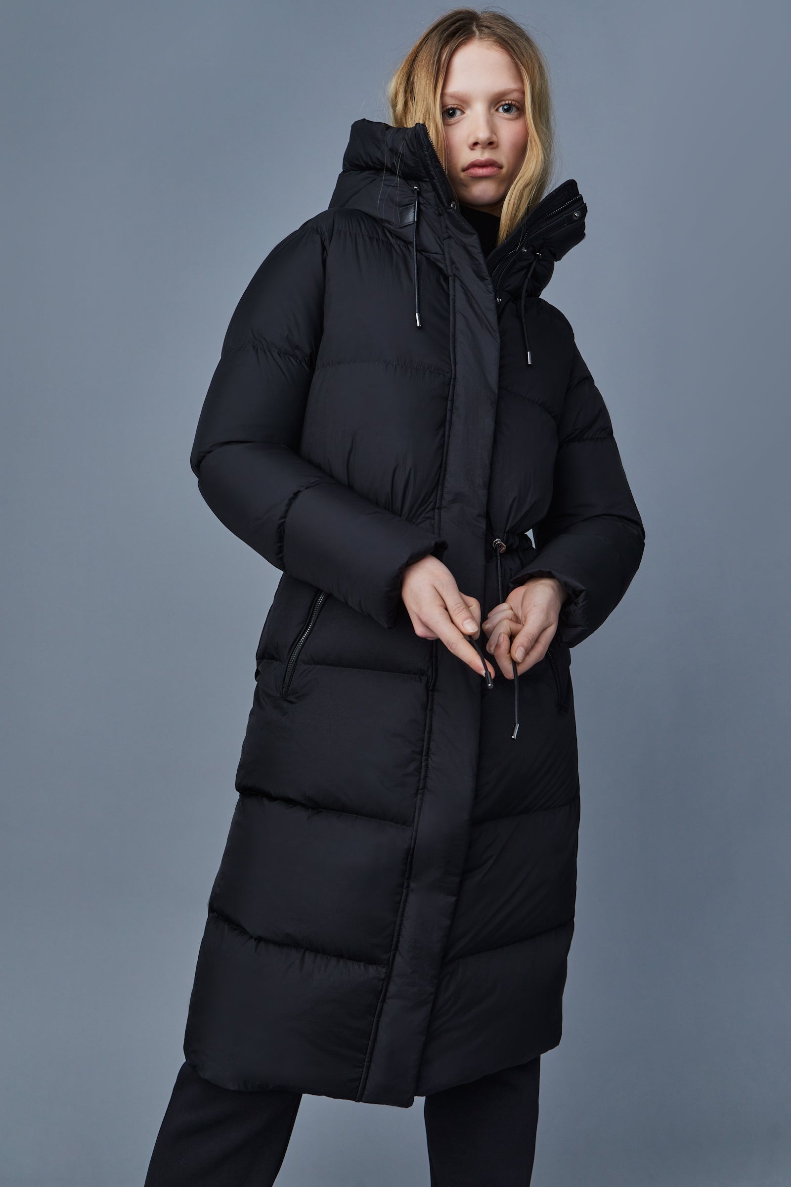 ISHANI foil shield long down coat with hood - 5