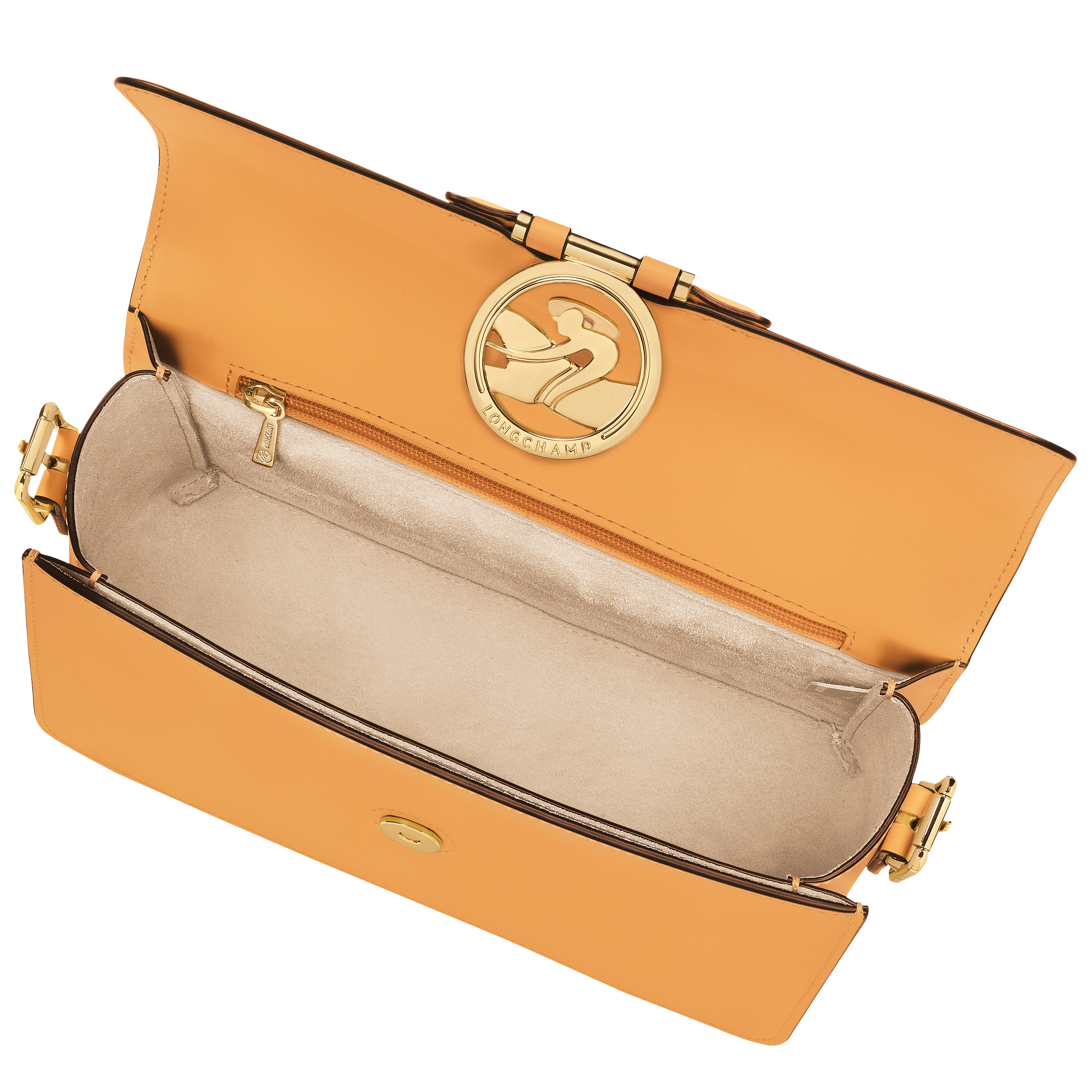 Box-Trot M Crossbody bag Apricot - Leather - 5