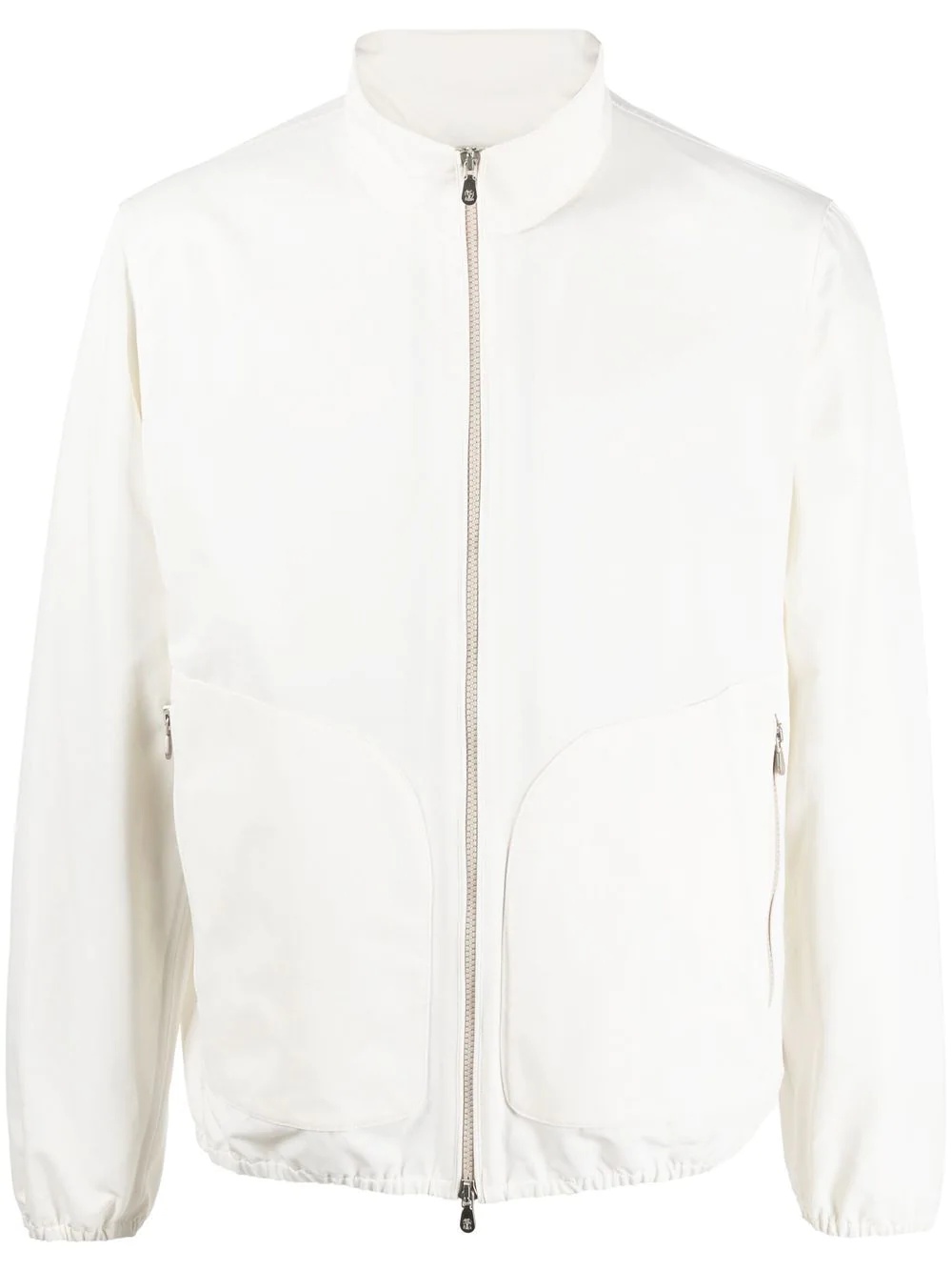 funnel-neck cotton jacket - 1