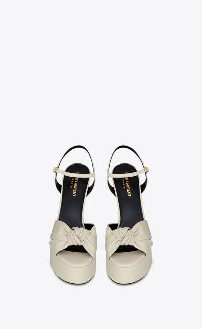 SAINT LAURENT bianca sandals in smooth leather outlook