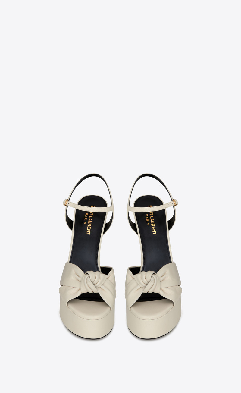 SAINT LAURENT bianca sandals in smooth leather outlook