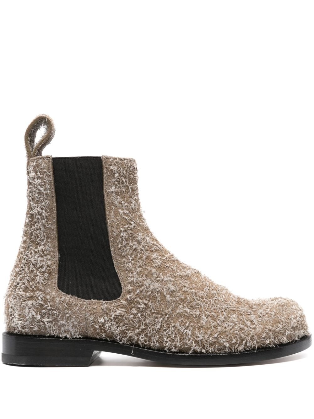 textured round-toe boots - 1