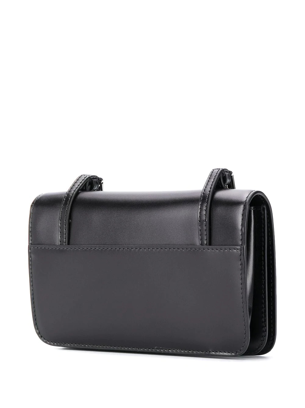 rectangular leather shoulder bag - 3