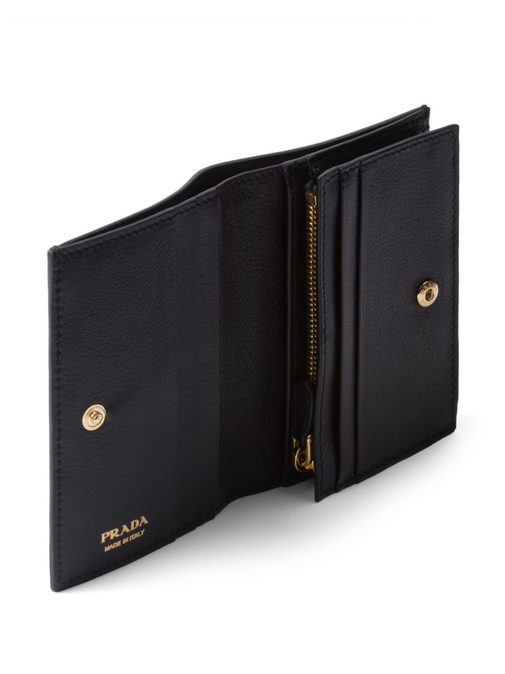 embossed-logo small leather wallet - 4