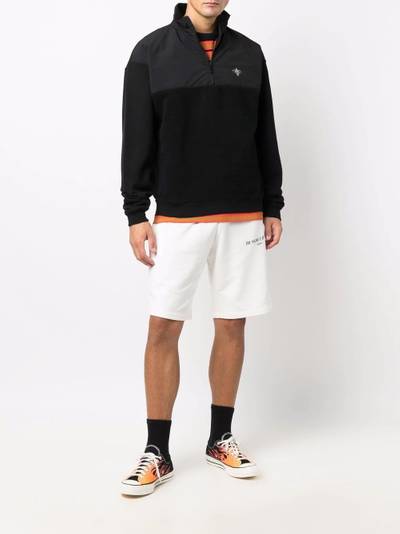 Marcelo Burlon County Of Milan cross-motif panelled sweatshirt outlook