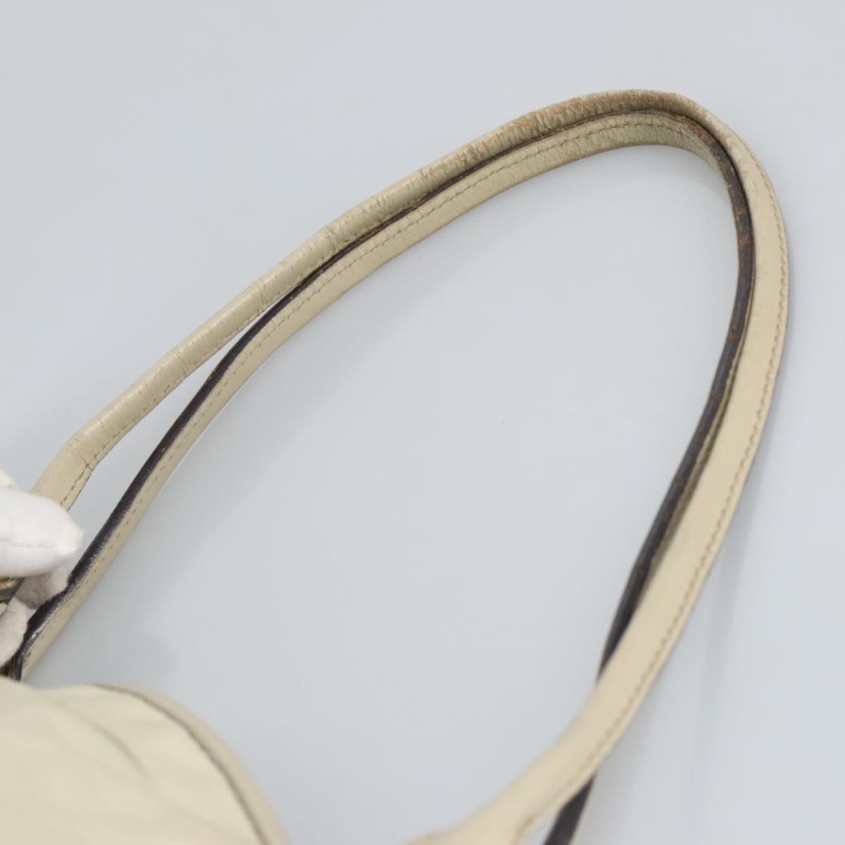 GUCCI Tote Bag Leather Beige Gold - 7