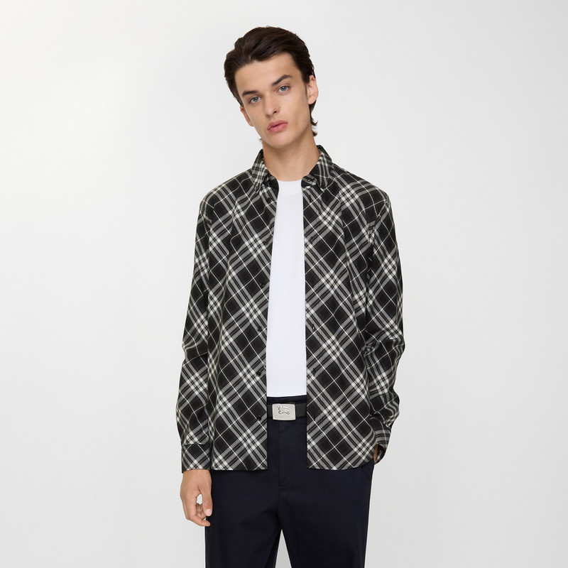 Burberry Relaxed Fit Check Cotton Flannel Shirt outlook