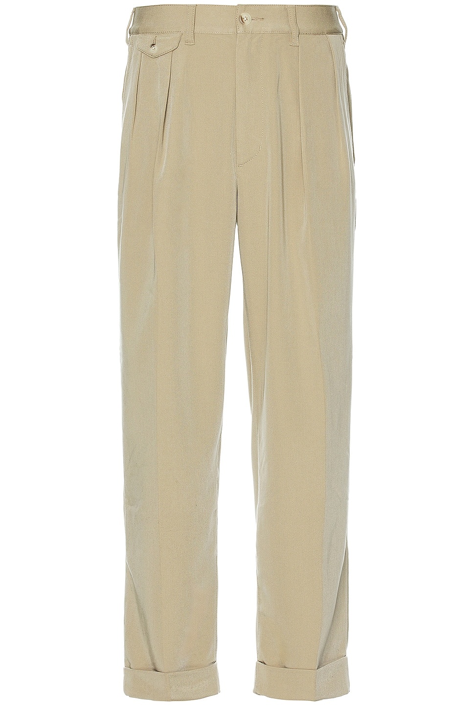 2 Pleats Trousers Pe Twill - 3