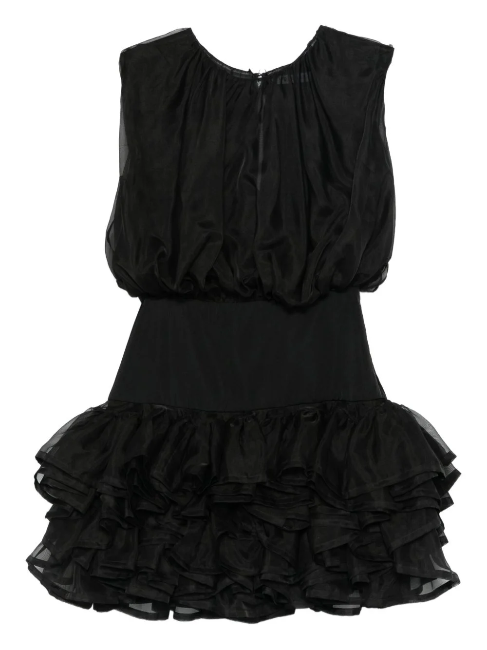 ruffled bubble mini dress - 1