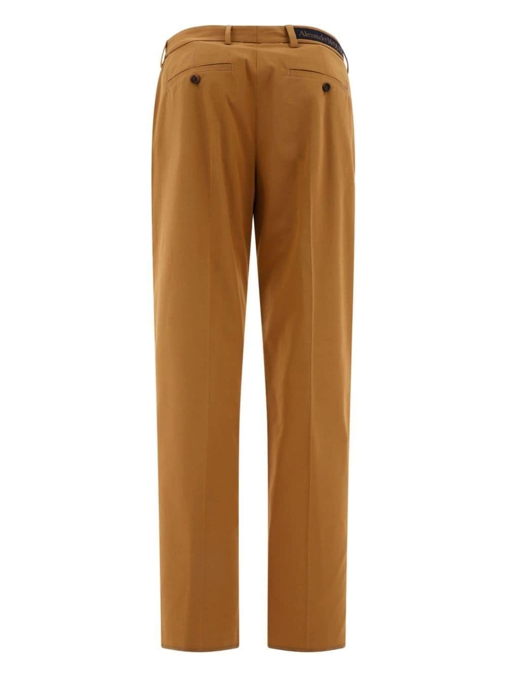 gabardine straight trousers - 2
