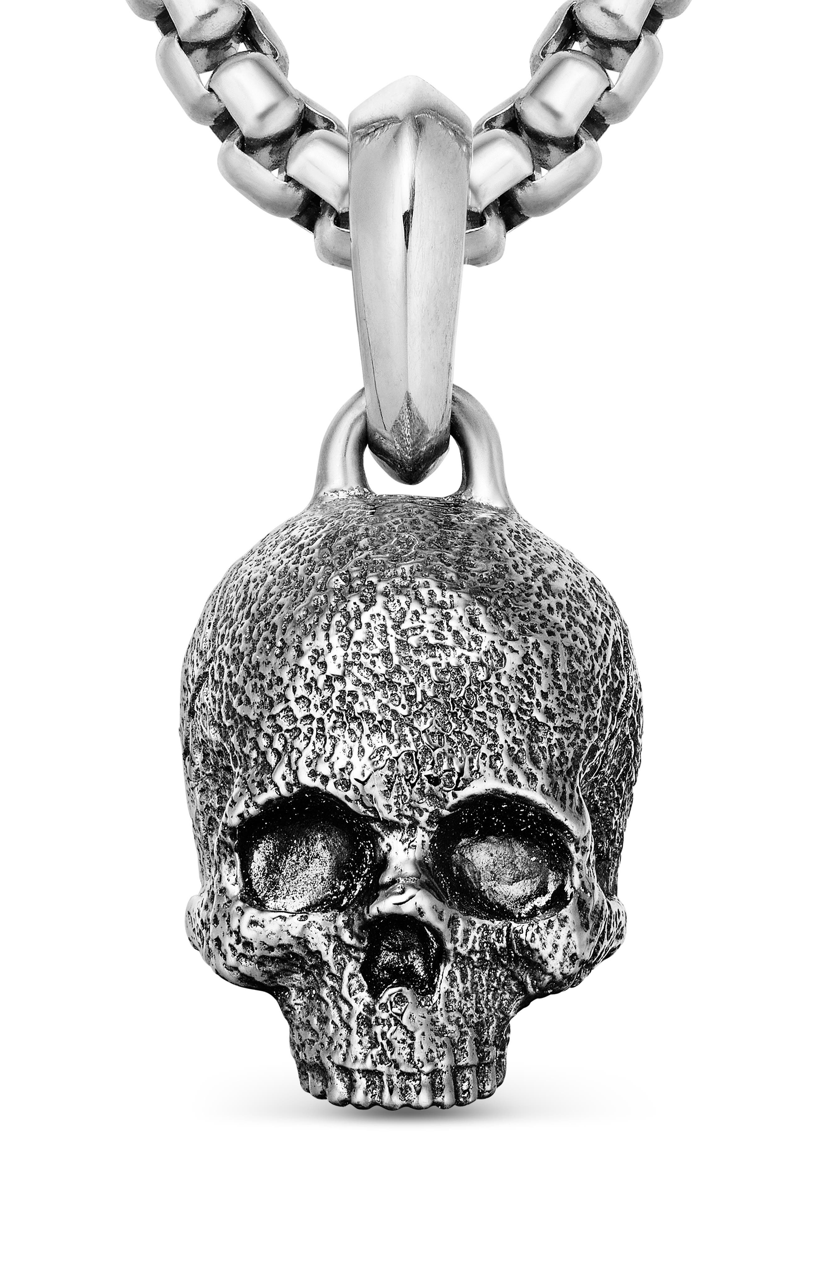David Yurman Men's Waves Skull Amulet in Silver at Nordstrom - 5