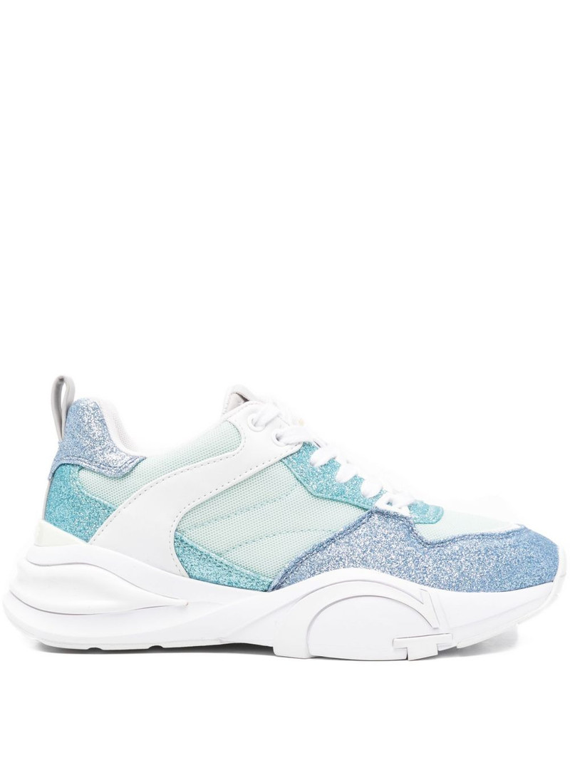 glitter panelled sneakers 1