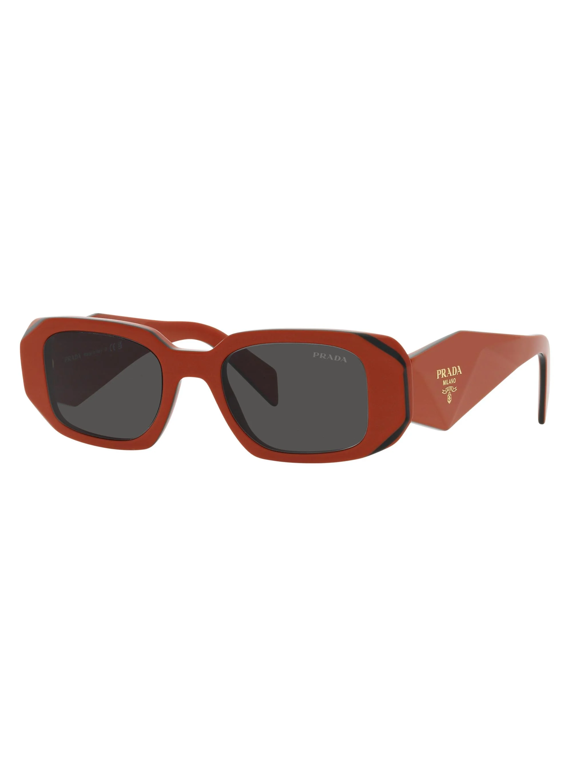 Men's 49MM Square Sunglasses - Orange - 1