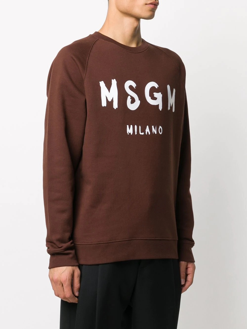 logo print sweatshirt - 3