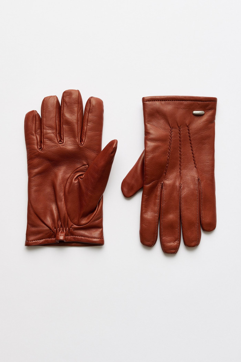 Our Legacy His Gloves Amber Brown Nappa outlook