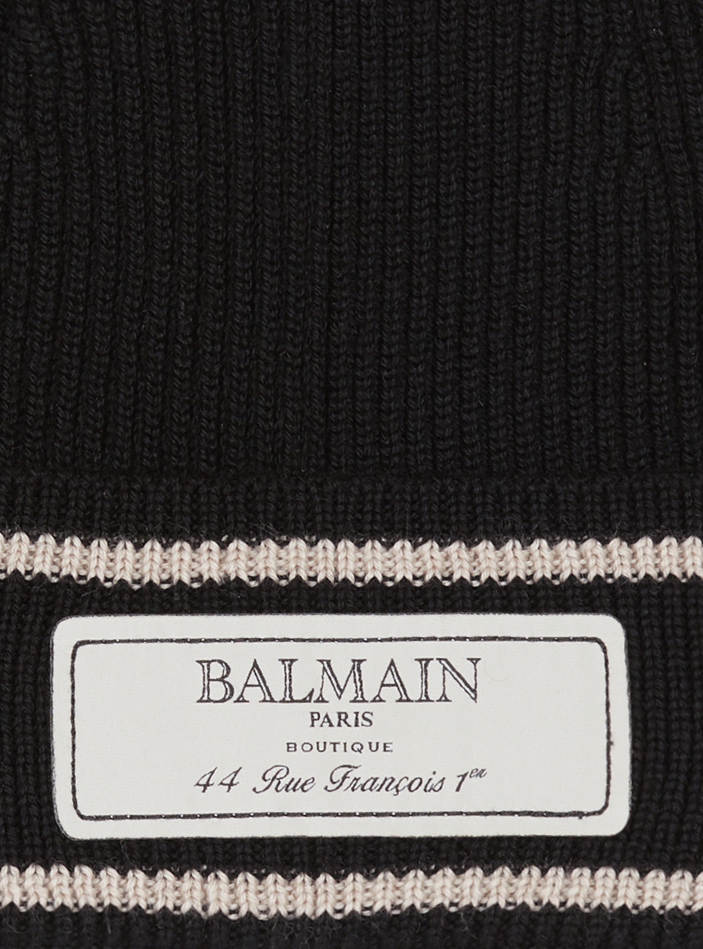 Balmain label beanie - 2