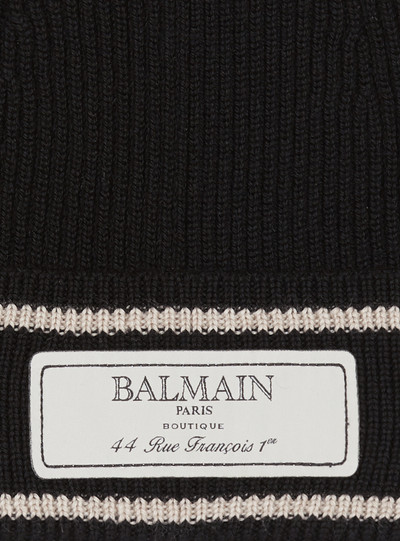 Balmain Balmain label beanie outlook