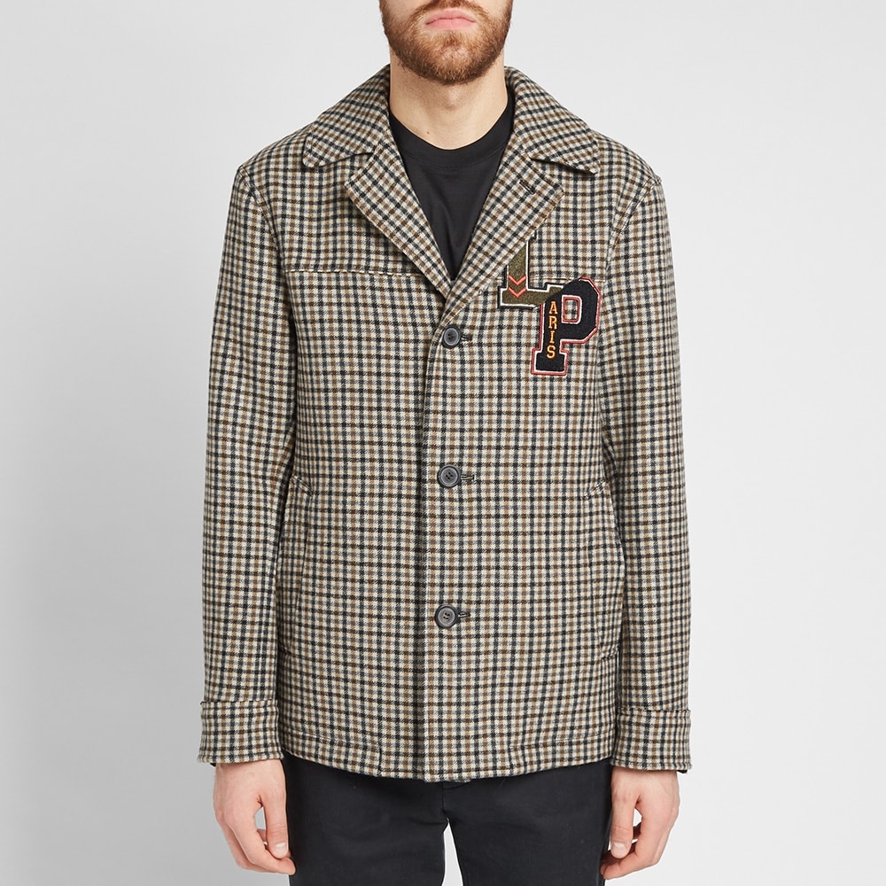 Lanvin Collegiate Patch Check Jacket - 5