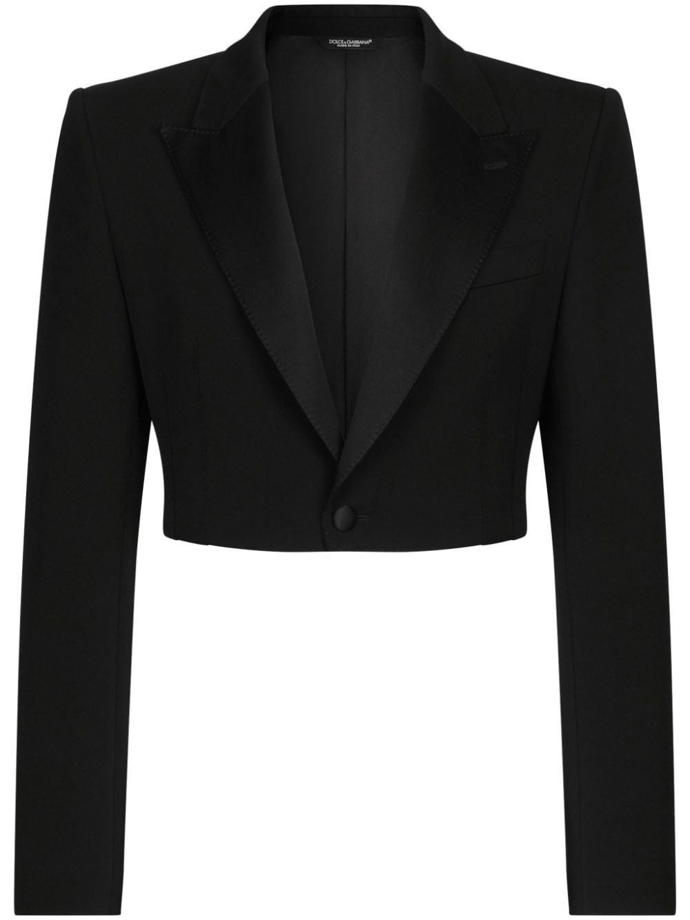 cropped blazer - 1