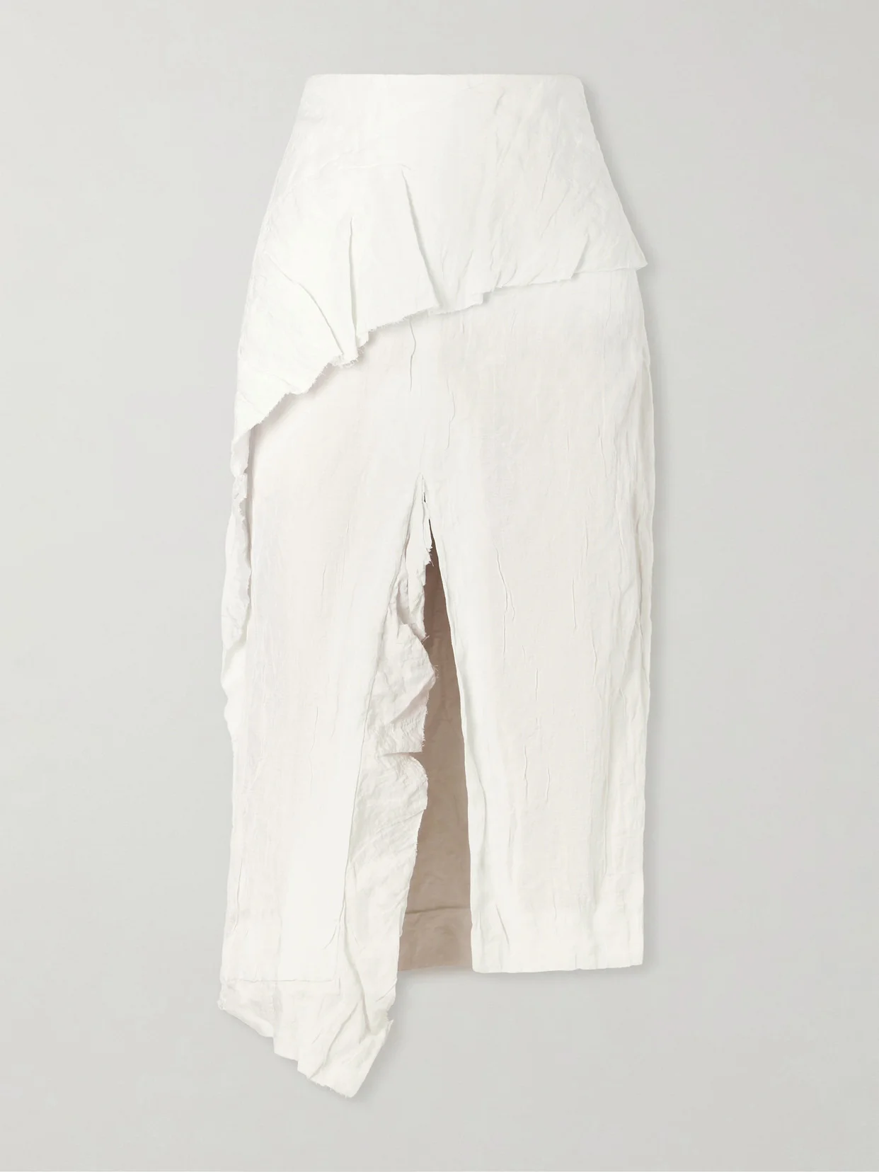 Hansly Crinkled-twill Midi Skirt - 1