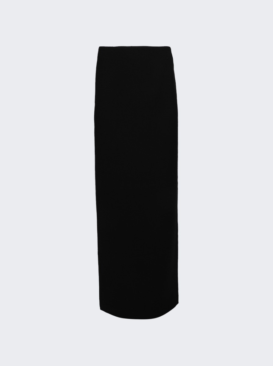 High Waist Column Skirt Black - 6