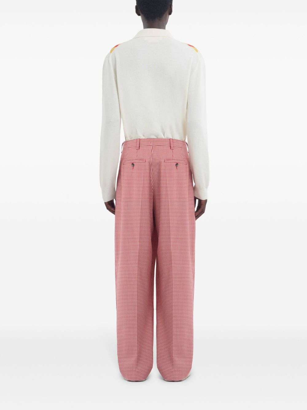 check pattern trousers - 4