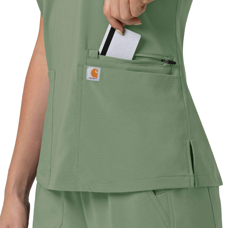 Women's Force Cross-Flex Flex Panel V-Neck Scrub Top 7