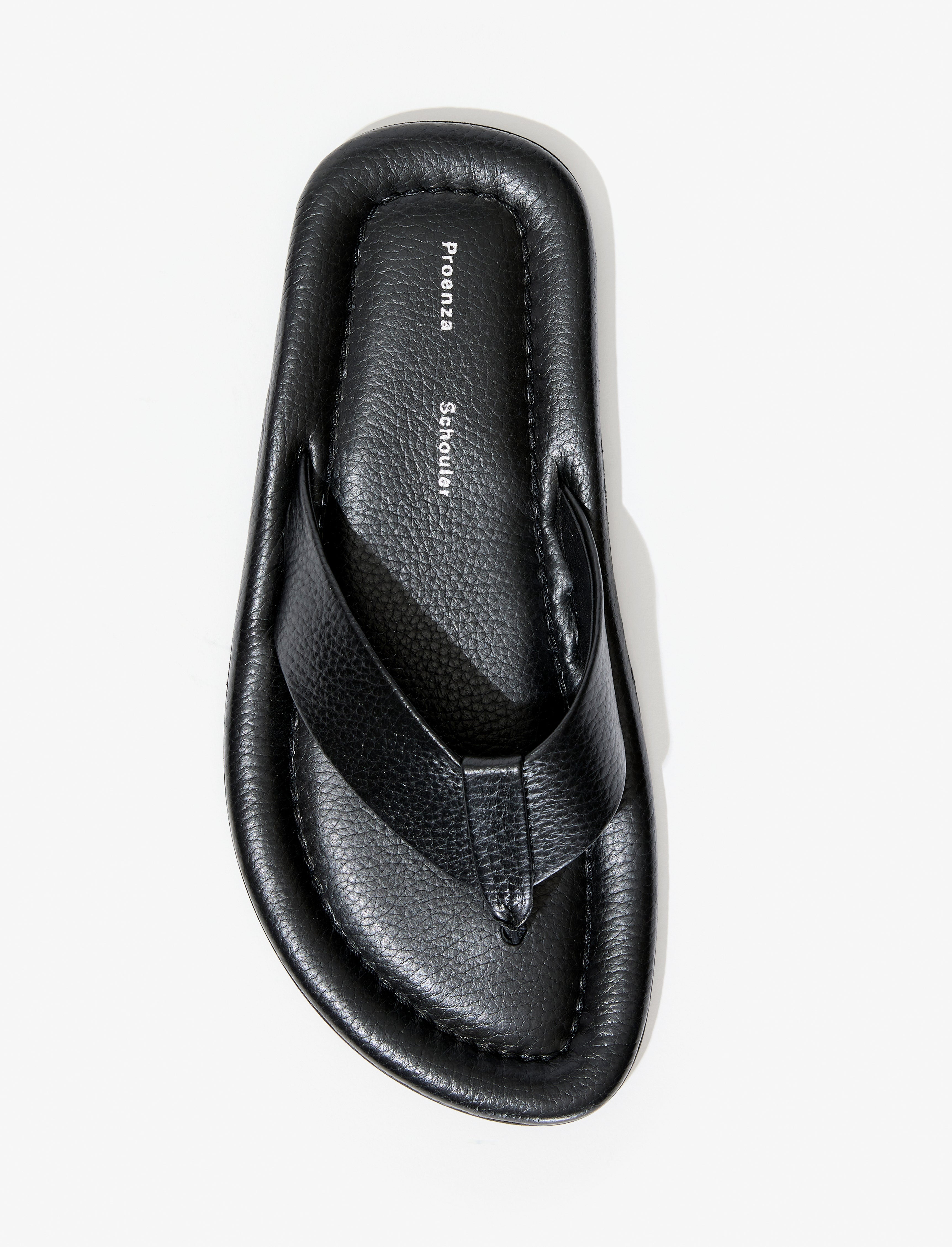 Cooper Flip Flop Sandals in Grainy Leather - 4