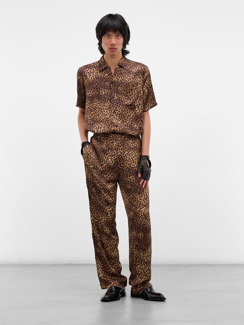 ERNEST W. BAKER Cheetah Print Bowling Shirt outlook