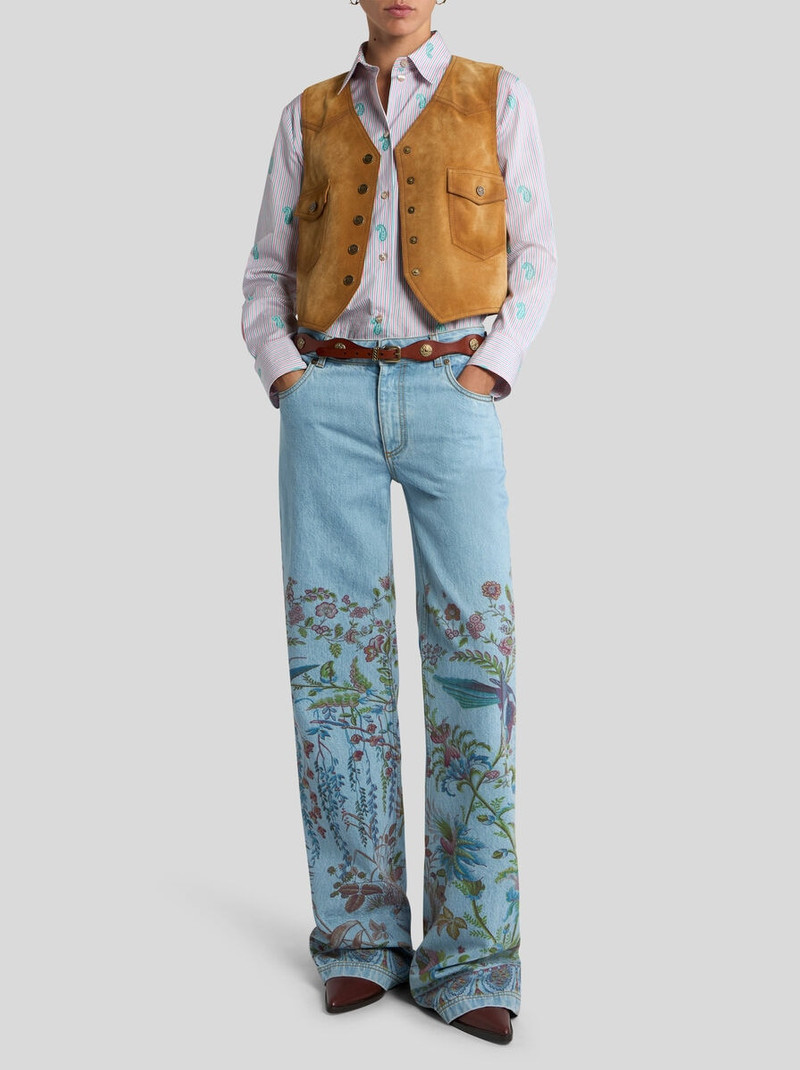 CROPPED SUEDE WAISTCOAT WITH POCKETS 4